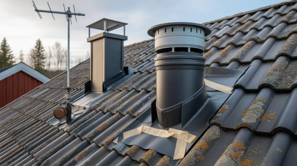 t ta takgenomf ringar som proffsen ventilationsr r avluftare och antenner utan l ckage